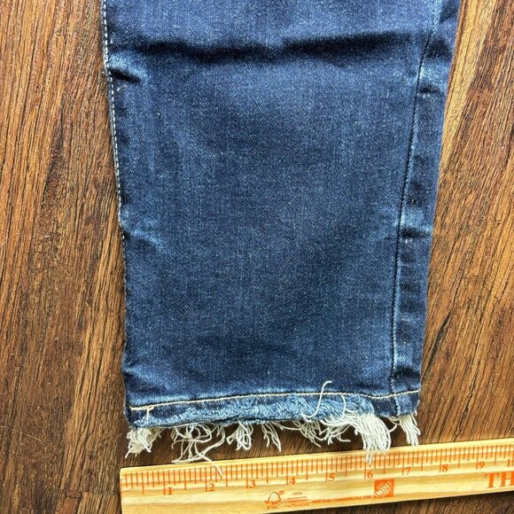 Judy Blue Straight Fit Distressed Jeans Dark Wash Women’s Size 13/31 - Picture 10 of 11